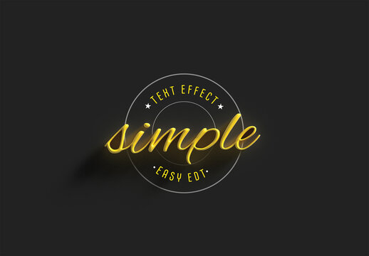 3D Text Effect Logo Type