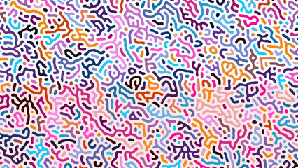 ABSTRACT BLUE ORANGE PURPLE COLORFUL LINES TURING PATTERN ROUGH DESIGN REACTION DIFFUSION BACKGROUND VECTOR GOOD FOR WALLPAPER, COVER,POSTER 