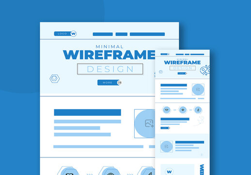 Minimalist Wireframe Template Design