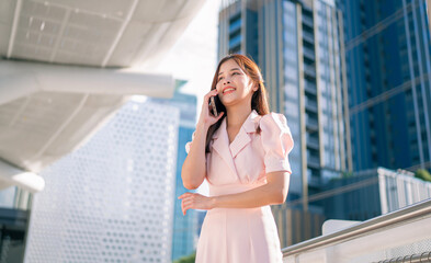 Portrait of beautiful young asian businesswoman.