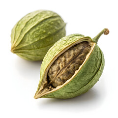 Naklejka premium Whole green Sichuan peppercorns provide a citrusy, floral flavor with a unique