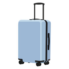 Blue travel suitcase illustration
