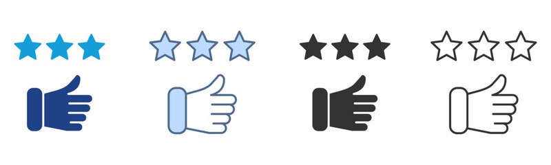 Review Icon Set Multiple Style Collection