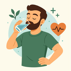 man with a glass of wine