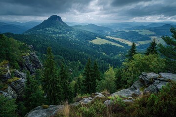 Fototapeta premium Czech Republic s Swiss like mountainous region