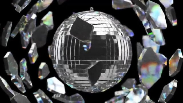 Shattered Disco Ball: Abstract Explosion of Light and Reflections