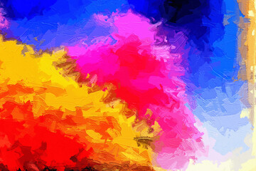 Various oil paintings, flowers, boats, swans, landscapes, waterfalls, spotted deer, birds, forests, streams