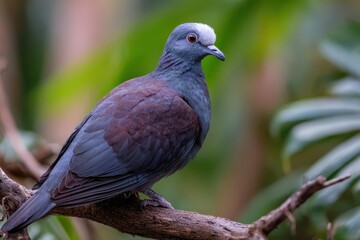 Obraz premium The Picazuro Pigeon or Asa Branca is a large Brazilian dove belonging to the species Patagioenas picazuro popular among birdwatchers