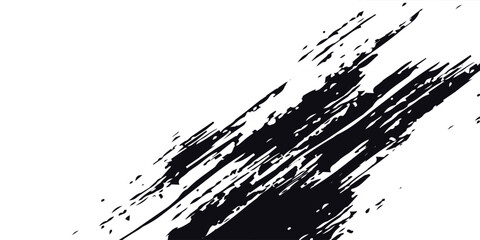 Brush strokes vector. Set of text boxes. Paintbrush collection. Grunge design elements. Dirty texture banners.