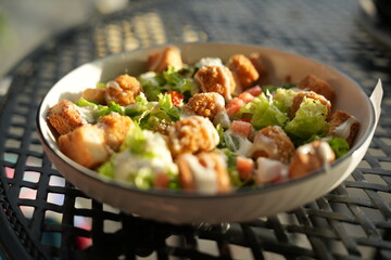 chicken and vegetable salad