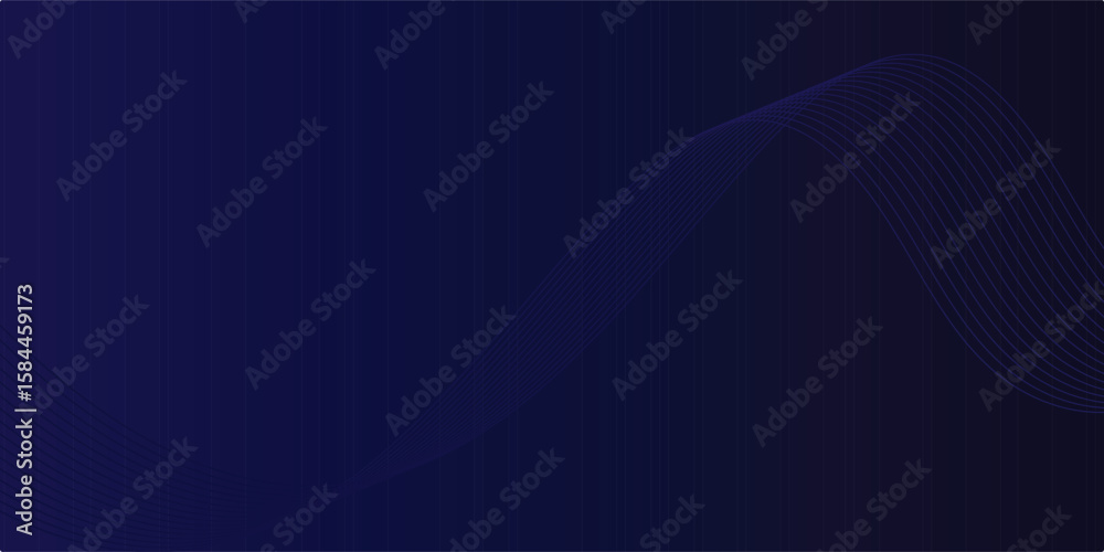 Wall mural abstract blue waves geometric background. modern background design. gradient color. fluid shapes com