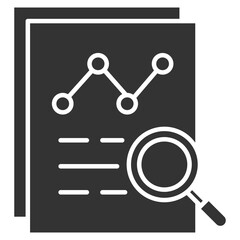 Data Glyph Icon Element For Design
