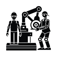 Vector Illustration Of AI Powered Robot Assisting In Daily Tasks