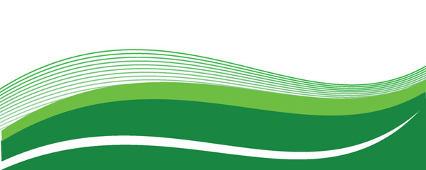 Abstract White and Green wave wide background banner © moh amiruddin