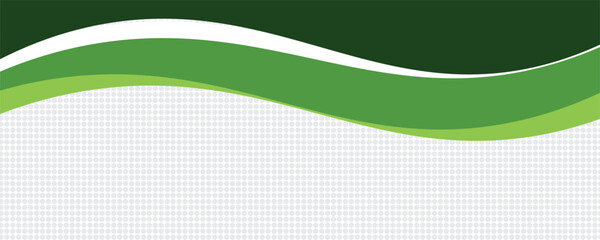 Abstract green wave background, Vector green line background curve element with white space for text and message design, overlapping layers. © moh amiruddin