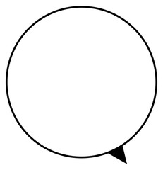 丸いふきだしのイラスト