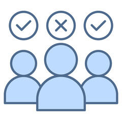 Opinion Blue Icon Element For Design