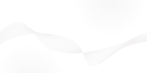 Abstract blue wave vector banner template