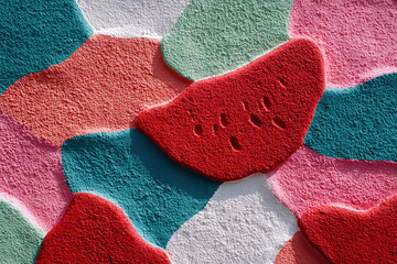 vibrant summer color palette featuring bright shades of watermelon tangerine lemon and lime that conveys freshness