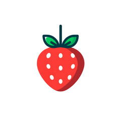 Red Strawberry Vector Illustration