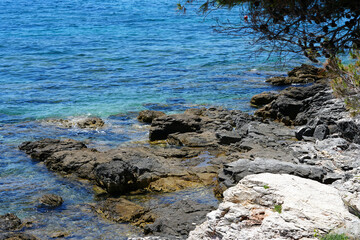 rock in the sea