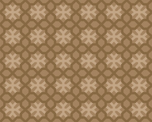 Intricate Geometric Pattern with Interlocking Shapes and Earthy Brown Tones for a Vintage Aesthetic
