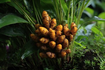 Turmeric is a plant in Indonesia whose leaves and roots are culinary ingredients