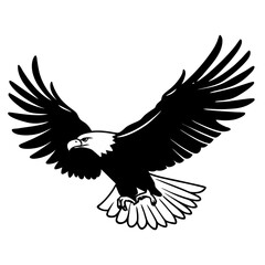 american eagle in flight wings fully spread