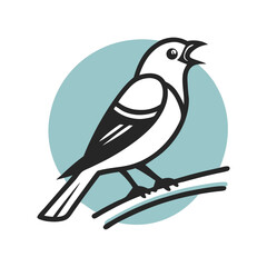 birds icon set minimalistic animal vector design