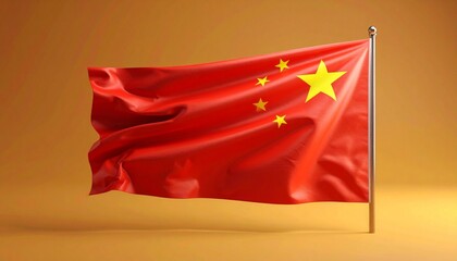 waving flag of china