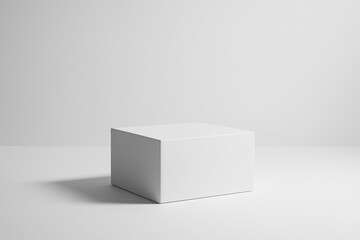 Blank Product Pedestal Mockup in Minimal Studio with Soft Shadows
