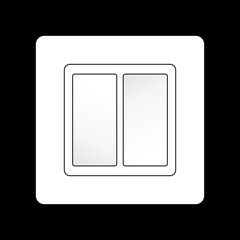 Electrical wall switches and outlet illustrations