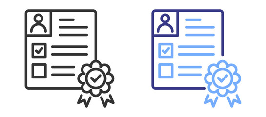 Qualification icon color