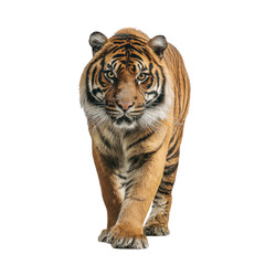 Obraz premium Majestic Sumatran Tiger Walking Towards the Camera A Powerful Wildlife Photography