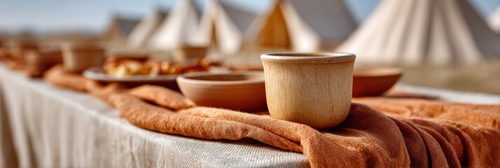 Authentic V I Emancipation Day Feast with Viking Long Table Setting for Summer Heritage and Juneteenth Festival Marketing Campaigns