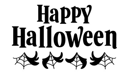Happy Halloween Text Vector