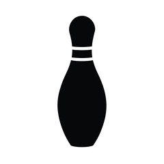 Bowling Pin Icon Vector Illustration
