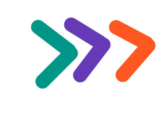 Obraz premium Curved arrow