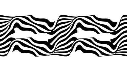 Wave pattern illustration vector with transparent background