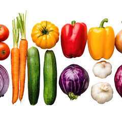 Vibrant Rainbow of Fresh Vegetables: A Colorful Harvest Display of Tomatoes, Carrots, Zucchini, Peppers, and More
