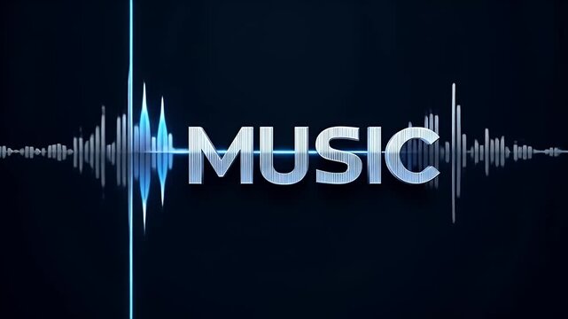 Mock up logo design for a music producer or solo musician brand, showcasing sound waves, and dark studio-themed aesthetics for bold music identity.

