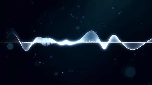 Mock up logo design for a music producer or solo musician brand, showcasing sound waves, and dark studio-themed aesthetics for bold music identity.

