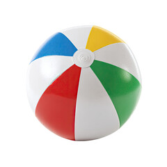 Obraz premium Colorful Beach Ball Summer Fun Inflatable Toy for Playtime and Relaxation