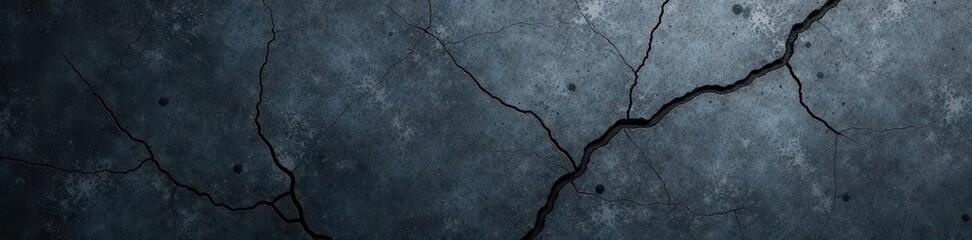 Dark grey concrete, coarse aggregate, subtle linear cracks , concrete wall, pattern