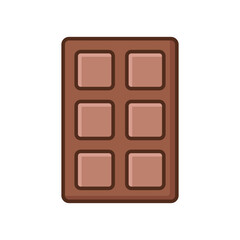 chocolate bar icon vector design template simple and clean