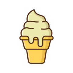 gelato icon vector design template simple and clean