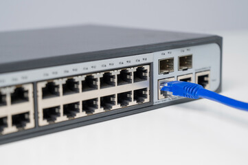  Connecting Ethernet Cable to Network Switch. 