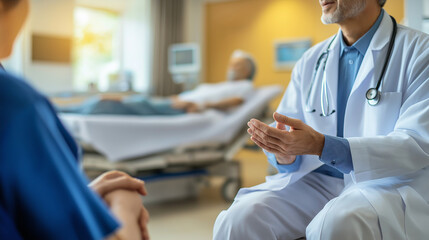 Man standing confidently on stage under bright lights