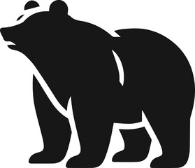 silhouette of a bear
