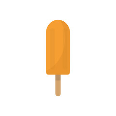 Orange sticks ice cream candy icon. Illustration of orange sticks ice cream candy vector icon for web design isolated on white background